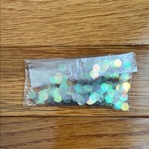 🆓 WITH PURCHASE Holographic Clear Round Confetti (Partial Bag)